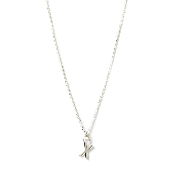 Arms of Eve - Letter X Silver Charm Necklace