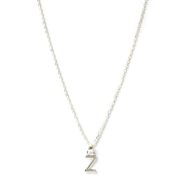 Arms of Eve - Letter Z Silver Charm Necklace