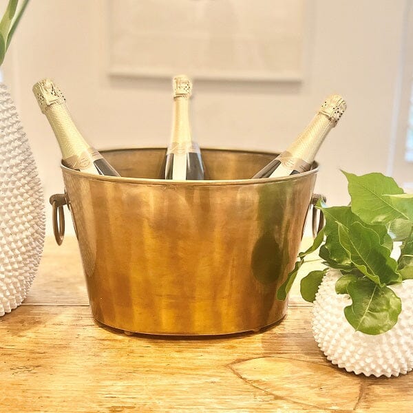 Sorrento Ice Bucket in Antique Brass 40cm