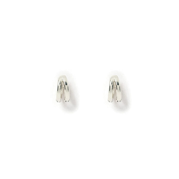 Arms of Eve - Jean Silver Huggie Earrings