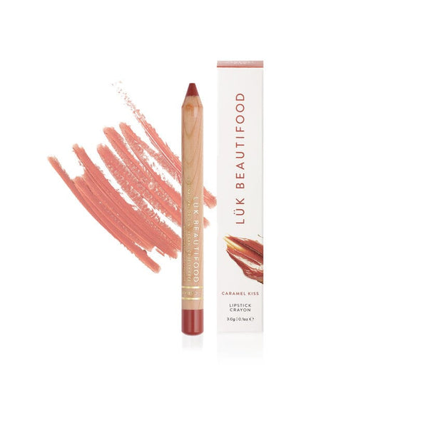 Natural Lipstick Crayon in Caramel Kiss - Luk Beautifood