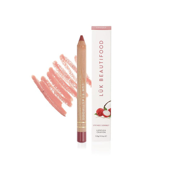 Natural Lipstick Crayon in Lychee Sorbet - Luk Beautifood
