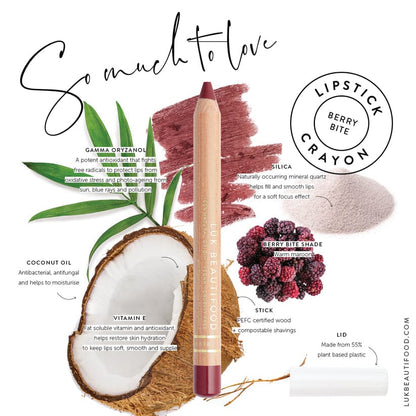 Luk Beautifood Natural Lipstick Crayon in Berry Bite