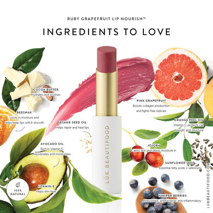 Luk Beautifood Lip Nourish™ - Ruby Grapefruit