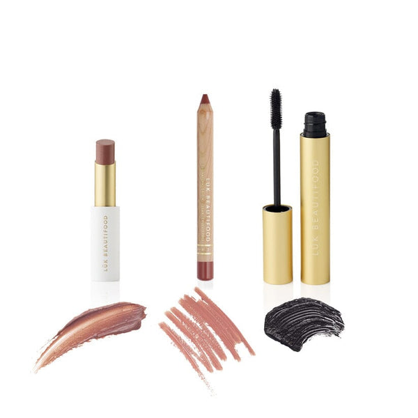 Lip & Lash Trio Set - Nude Shades (Save 25%)