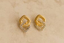 Indigo &amp; Wolfe - Lumiere Cubic Zircon Gold Drop Earrings
