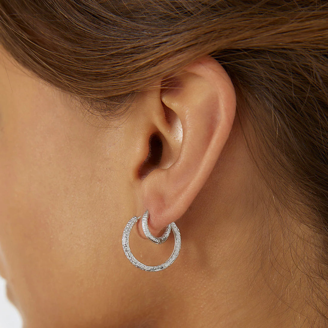 Arms of Eve - Arabella Silver Hoop Earrings
