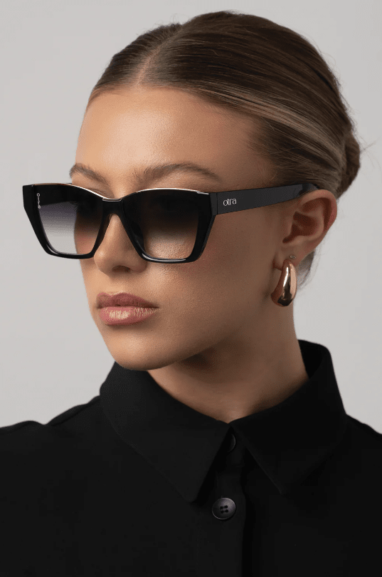 OTRA Eyewear - BELLE Black with Smoke Fade Lense
