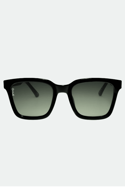 OTRA Eyewear - FYN Black Frame W/ Green Lens