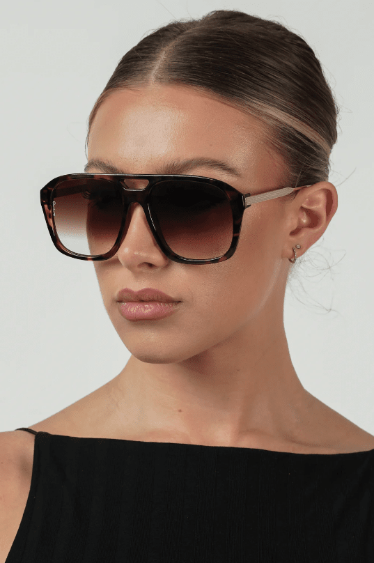 OTRA Eyewear - REINA Brown Tortoise W/ Brown Fade Lense
