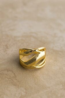 Indigo & Wolfe - Paris Gold Adjustable Ring