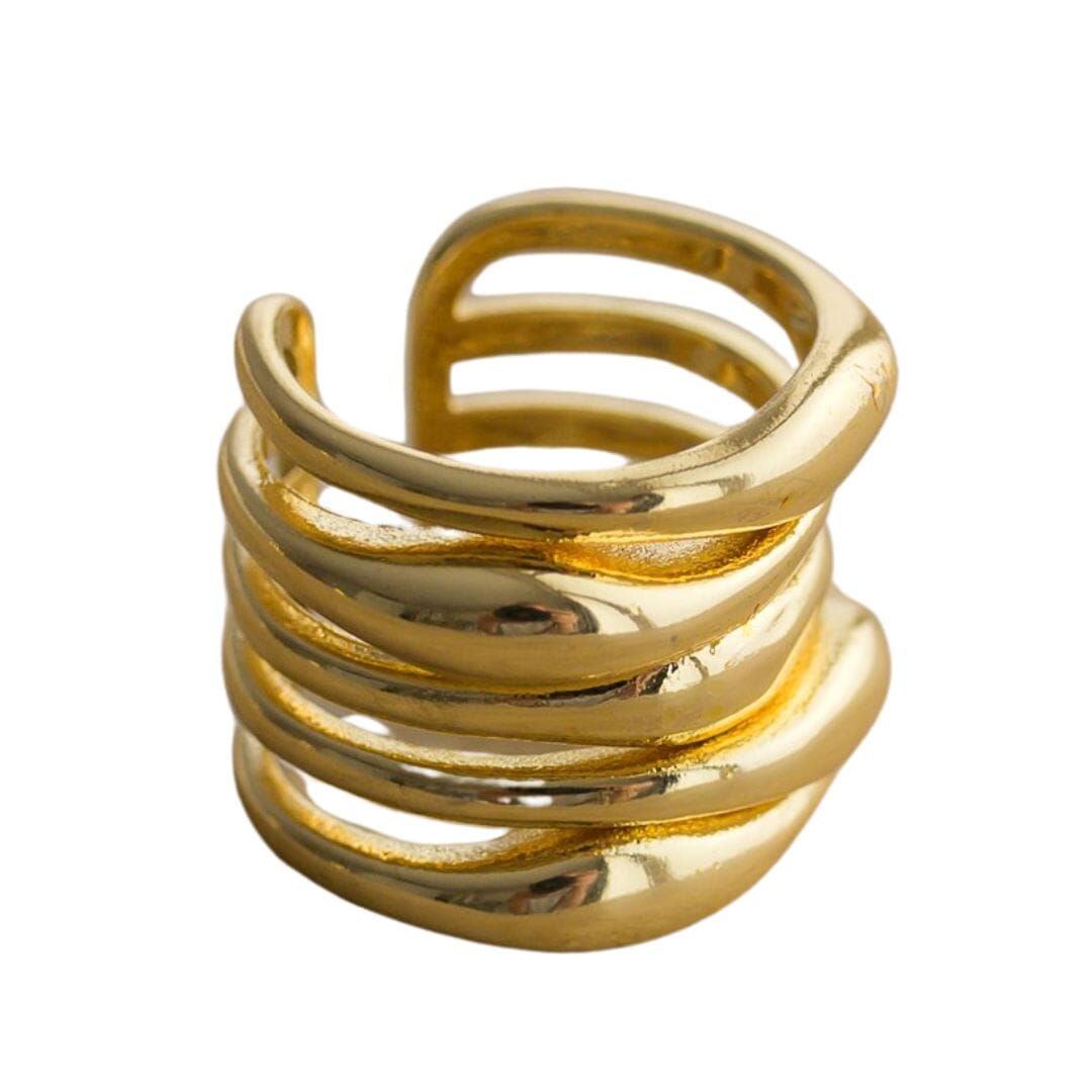 Indigo &amp; Wolfe - Capulet Gold Adjustable Ring