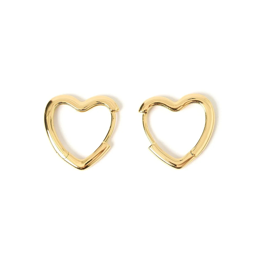 Arms of Eve - Sweetheart Gold Earrings Large