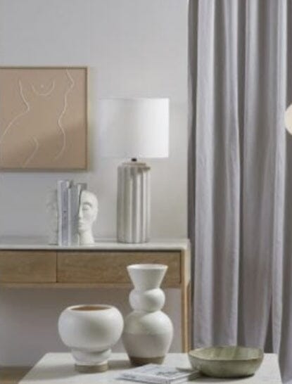 Two Faces Bookends in White, Set of 2