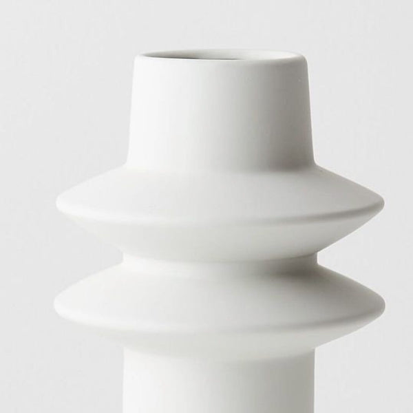 Lola Ceramic Vase in Satin White