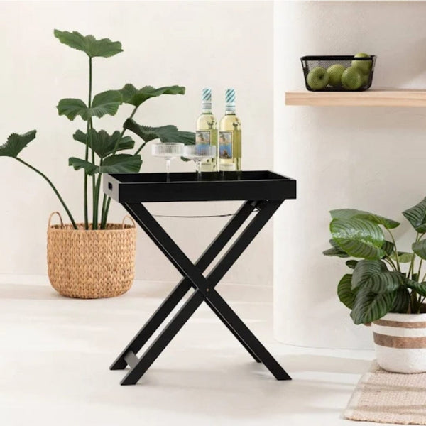 Paloma Large Butlers Table Black (Save 14%)