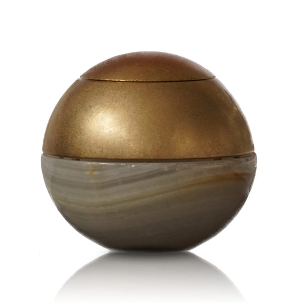Chrisropher Boots Brass & Onxy Oil Burner (Save 20%) Salus