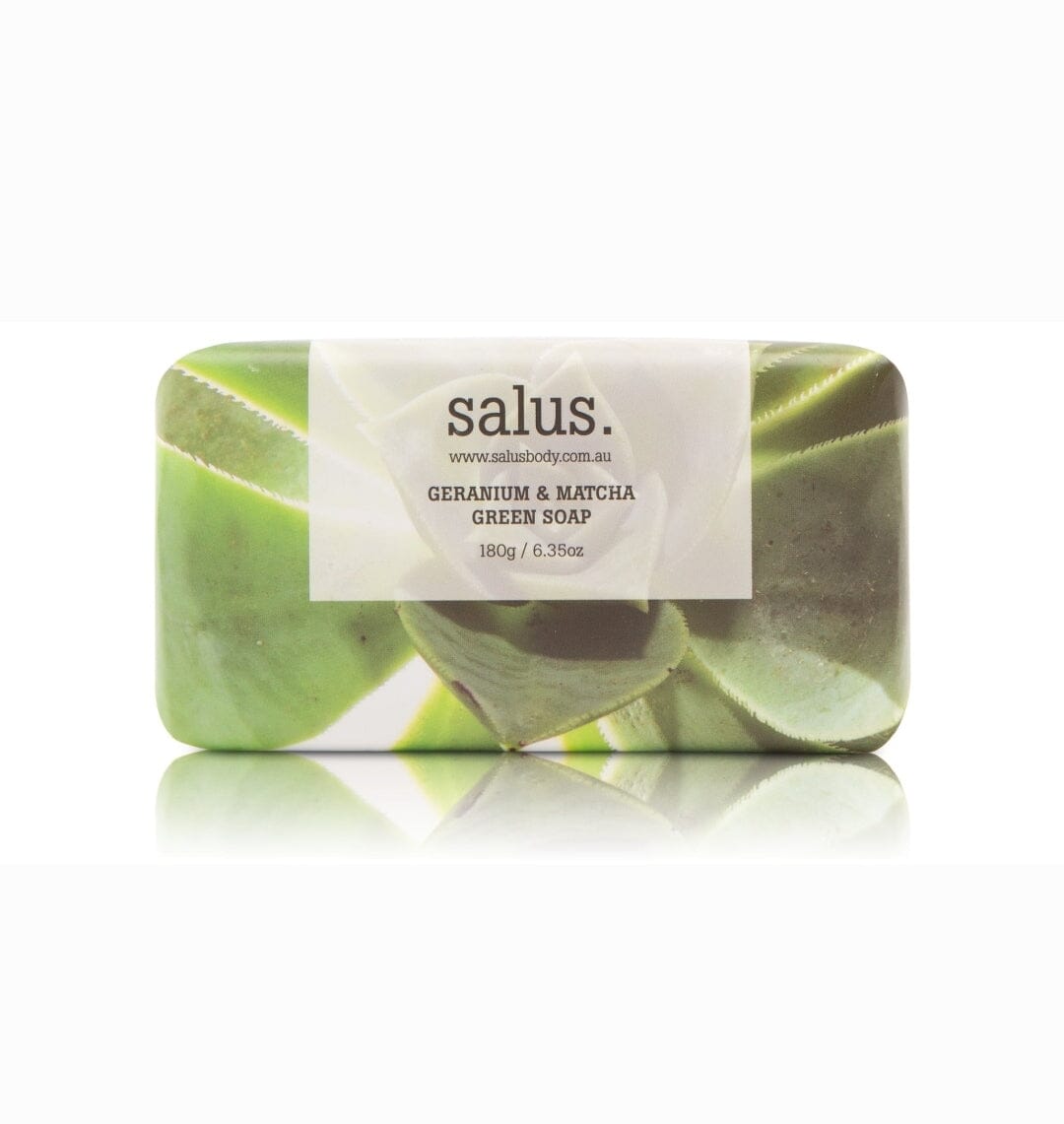 Salus Geranium &amp; Matcha Green Vegan Soap