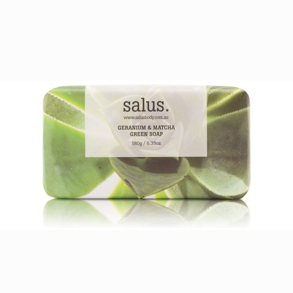 Salus Geranium & Matcha Green Vegan Soap