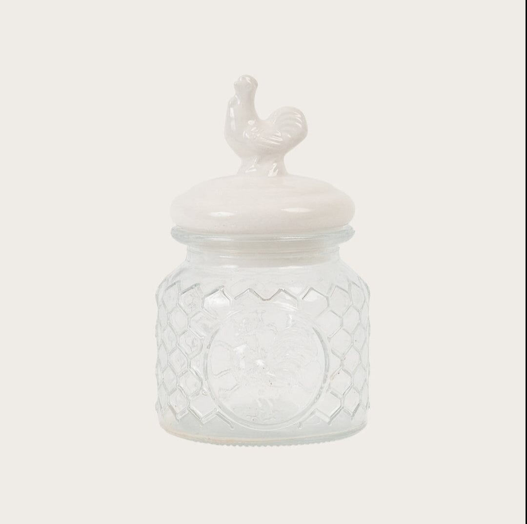 Rooster Glass Canister 18cm - Buy 1 Get 1 Free Sale