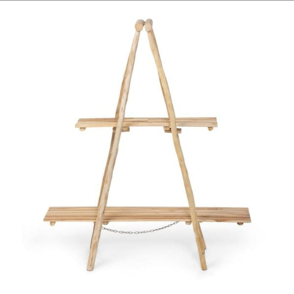 Alia Teak Ladder A-Frame Display Shelf (Save 26%)