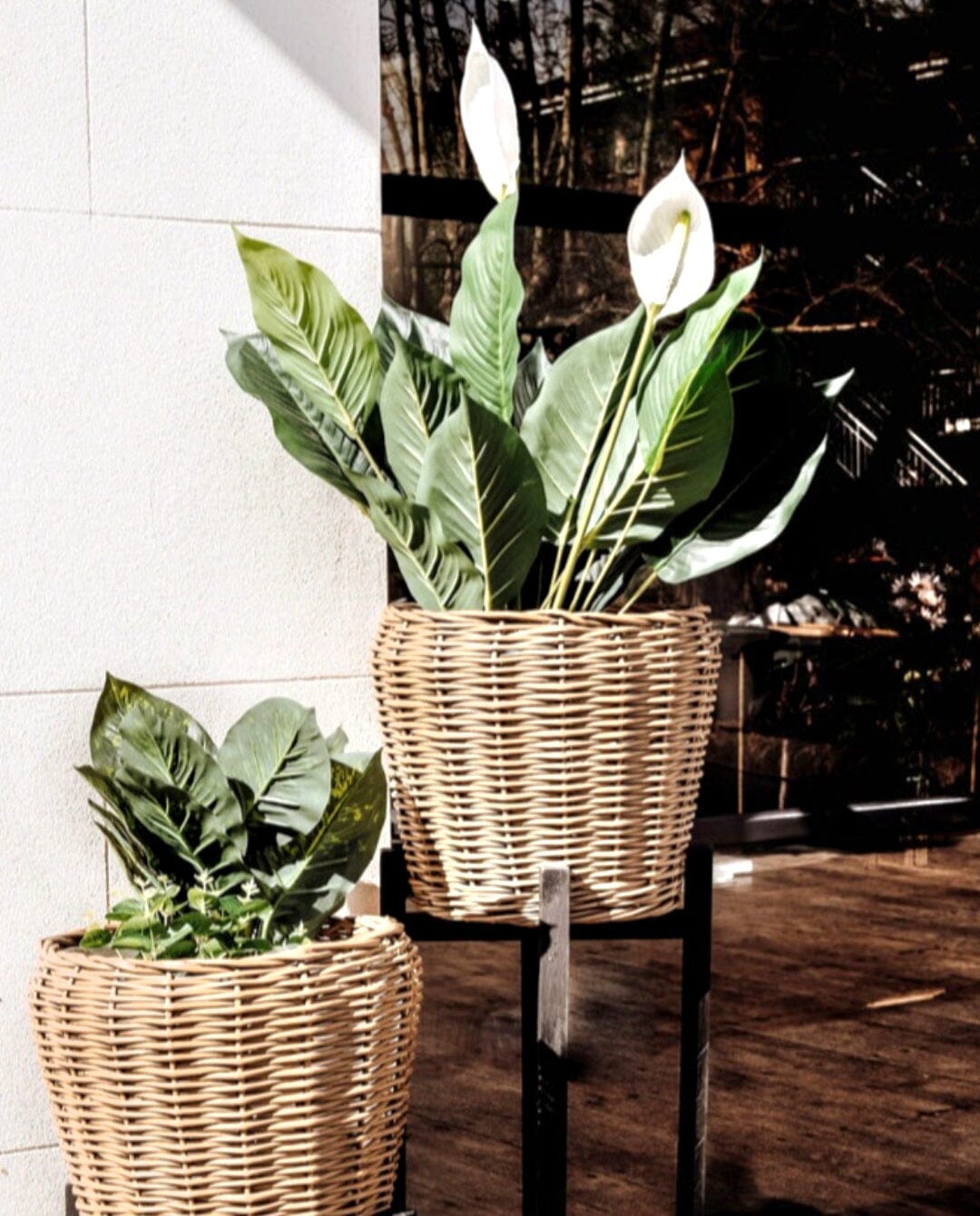 Zoe Cane Pot Basket 30cm (Save 28%)