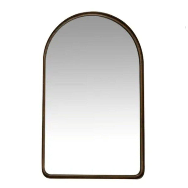 Angelique Arch Metal Wall + Table Mirror in Antique Gold