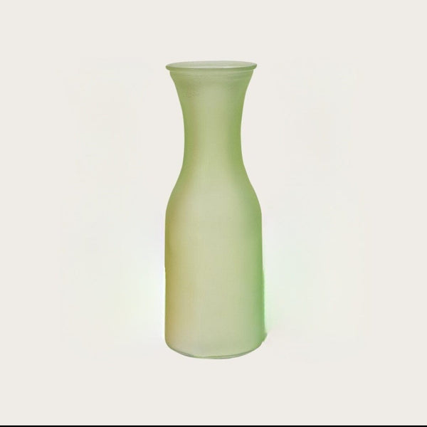 Arabella Frosted Glass Jug or Vase in Green (Save 50%)