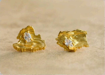 Indigo &amp; Wolfe - Nora Gold &amp; Stone Earrings