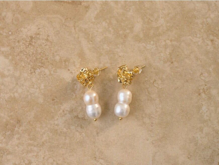 Indigo &amp; Wolfe - Skye Pearl Drop Earrings