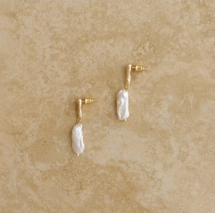 Indigo &amp; Wolfe - Malaki Gold &amp; Pearl Earrings