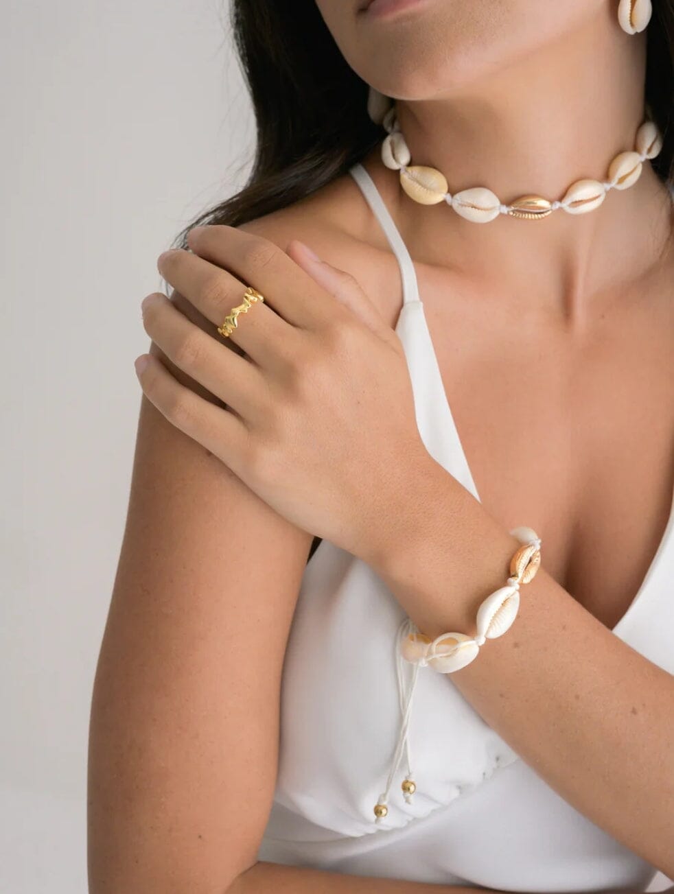 Indigo &amp; Wolfe - Alaia Gold Adjustable Ring