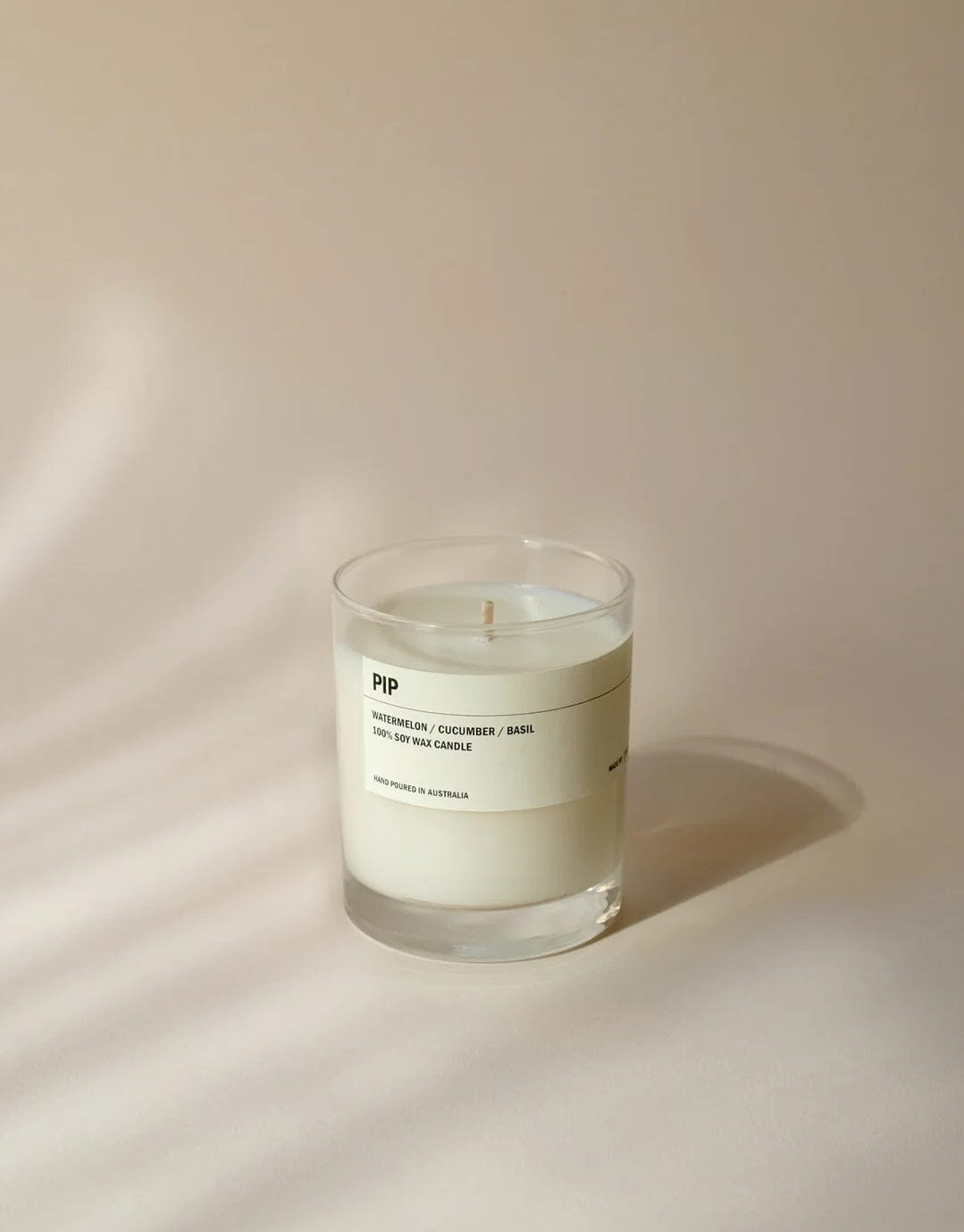 Posie - PIP: Watermelon / Cucumber / Basil Clear Candle 300g