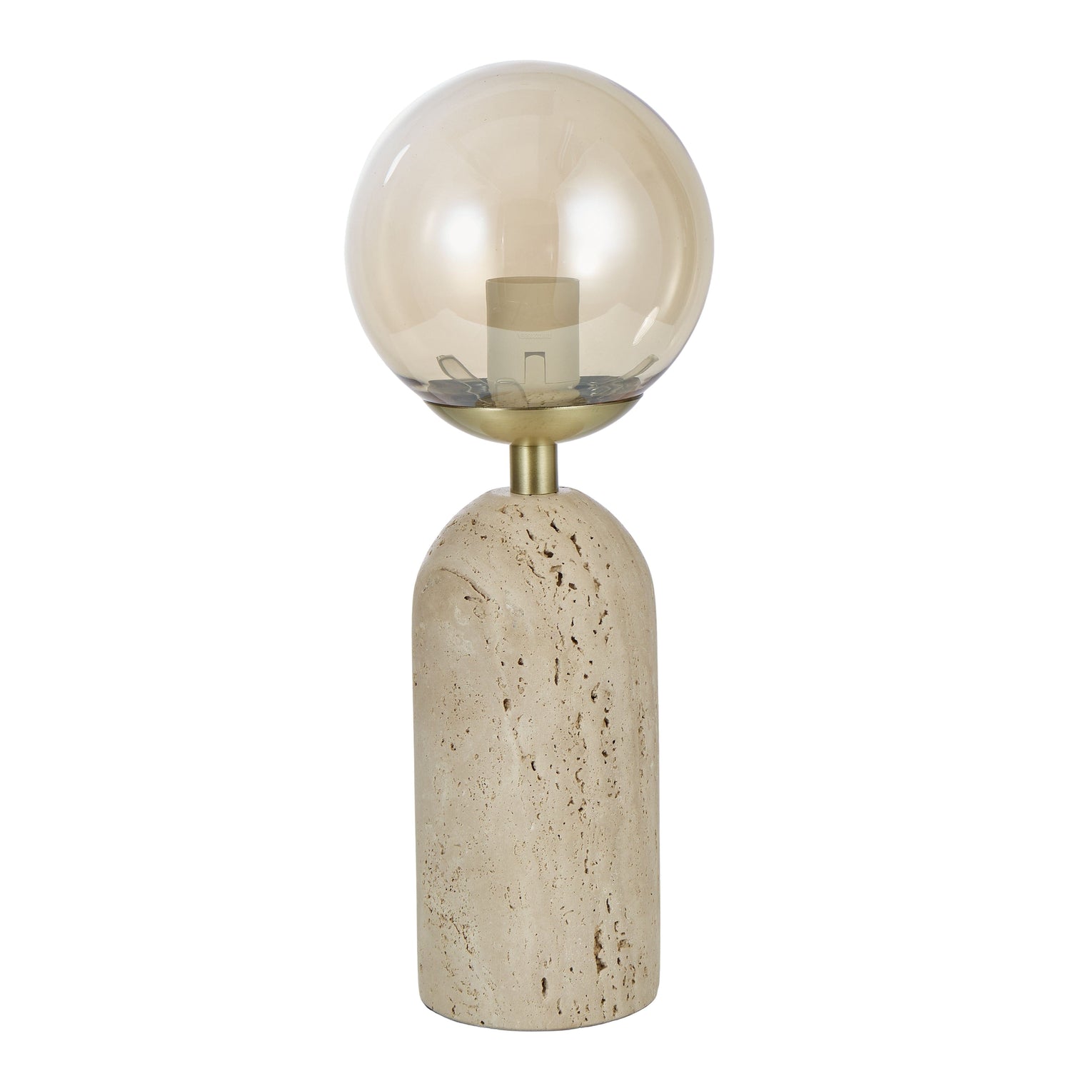 Adeline Travertine Table Lamp in Natural