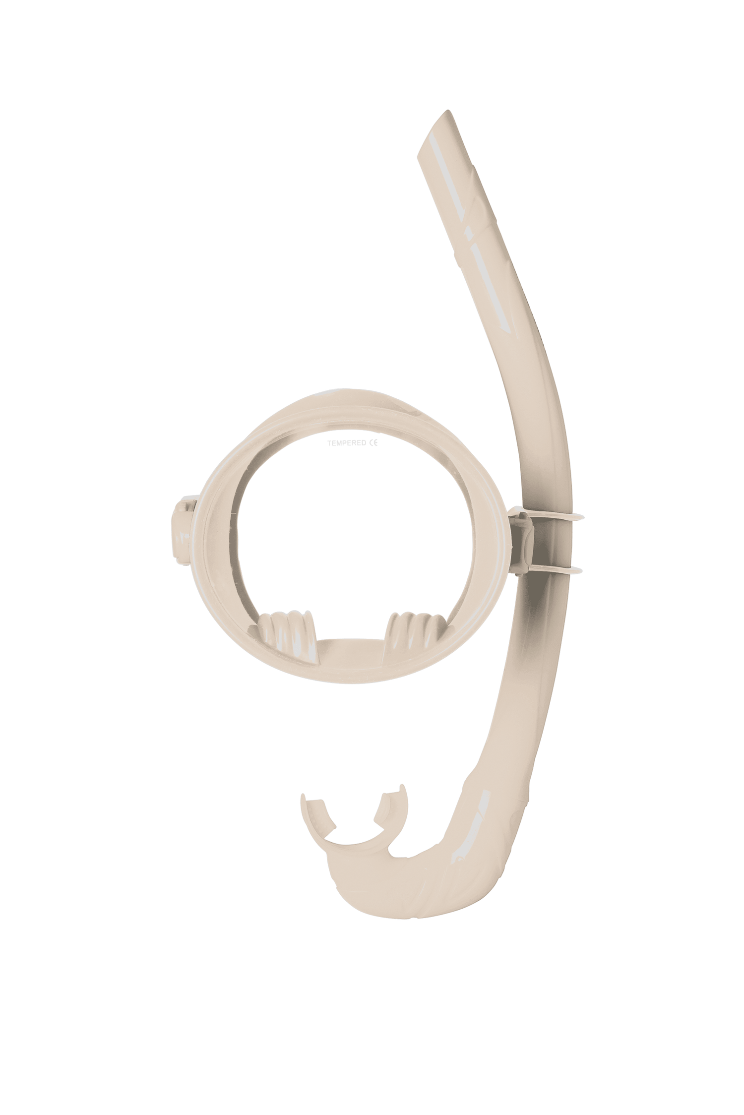 Dive Mask and Snorkel Set in  Cream