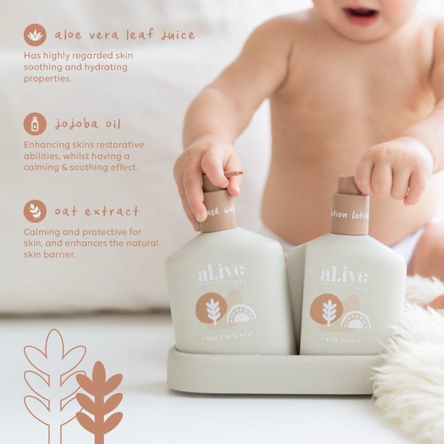 Al.ive Body - Baby Hair &amp; Body Duo - Calming Oatmeal