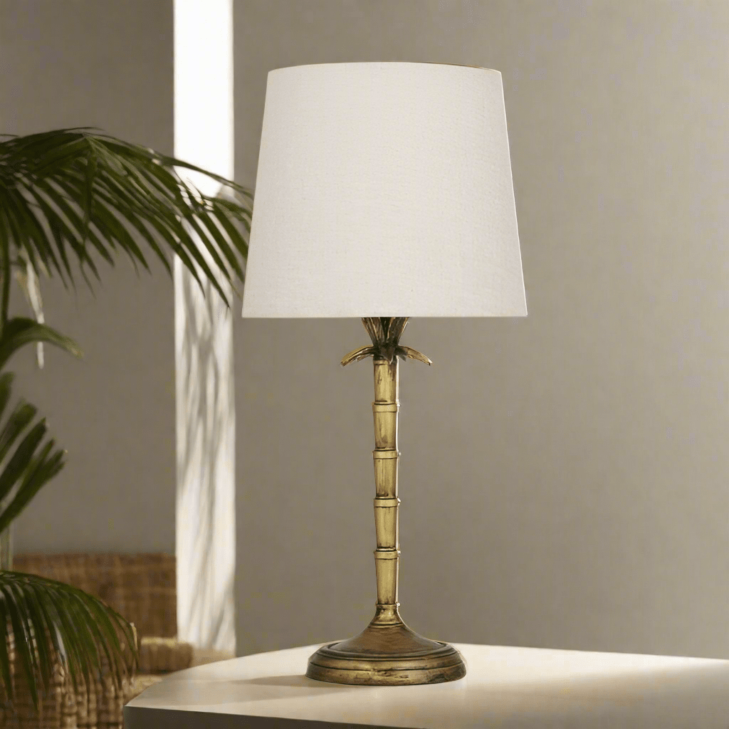 Mediterraneo Vintage Table Lamp in Gold/Natural