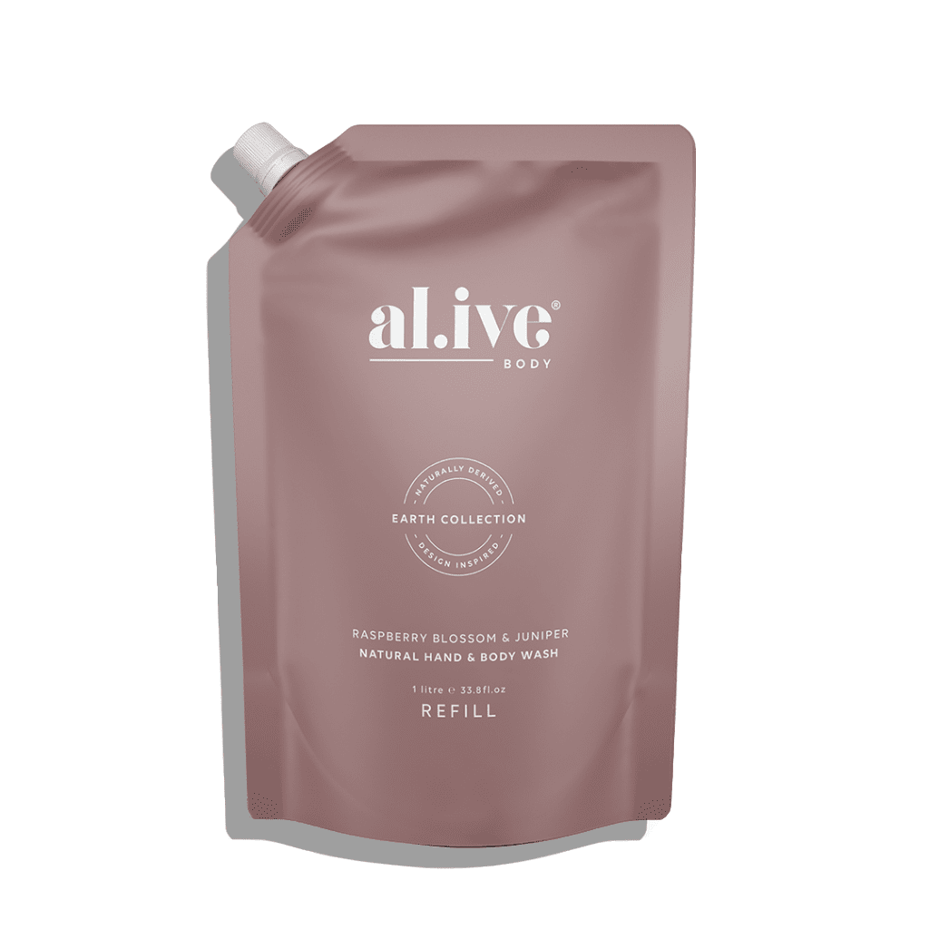 Al.ive Hand &amp; Body Wash Refill 1 Ltr - Raspberry Blossom &amp; Juniper