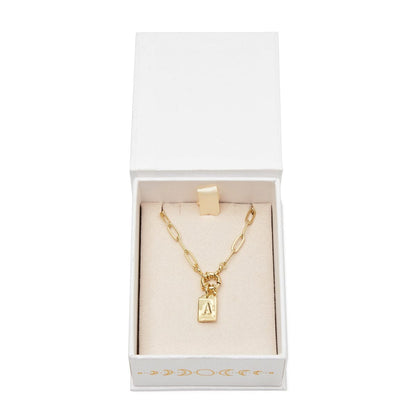 Arms of Eve - Letter K Silver Charm Necklace