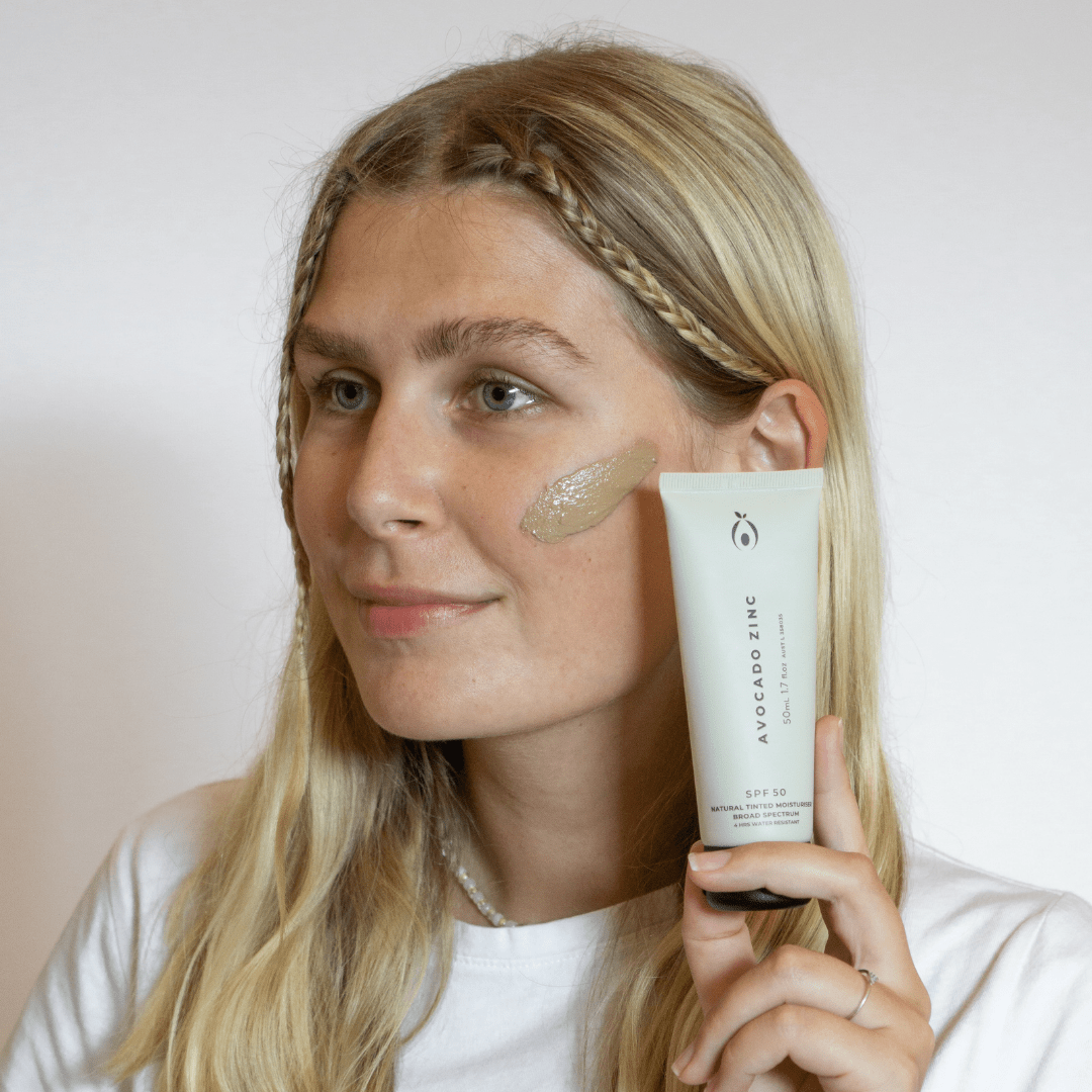Avocado Zinc - SPF 50 Natural Tinted Moisturiser - Medium-Dark
