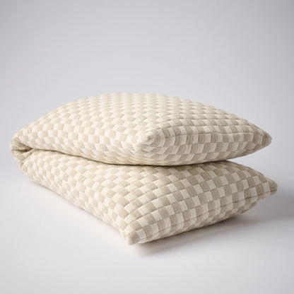 Gambit Long Lumbar in White/Natural - 40x120cm