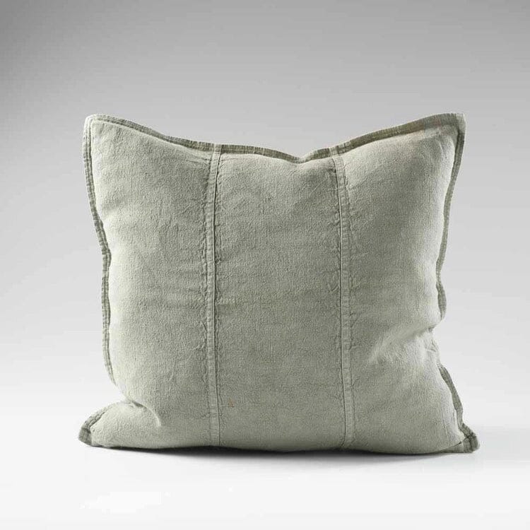 Luca Linen Outdoor Cushion in Pistachio - 50x50cm