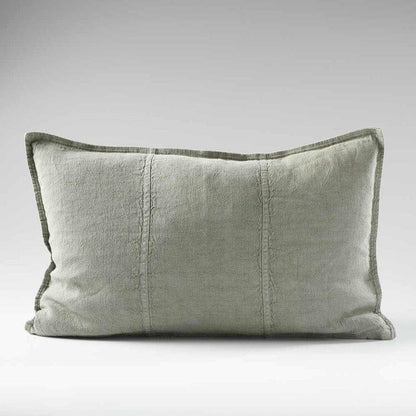 Luca Linen Outdoor Cushion in Pistachio - 40x60cm