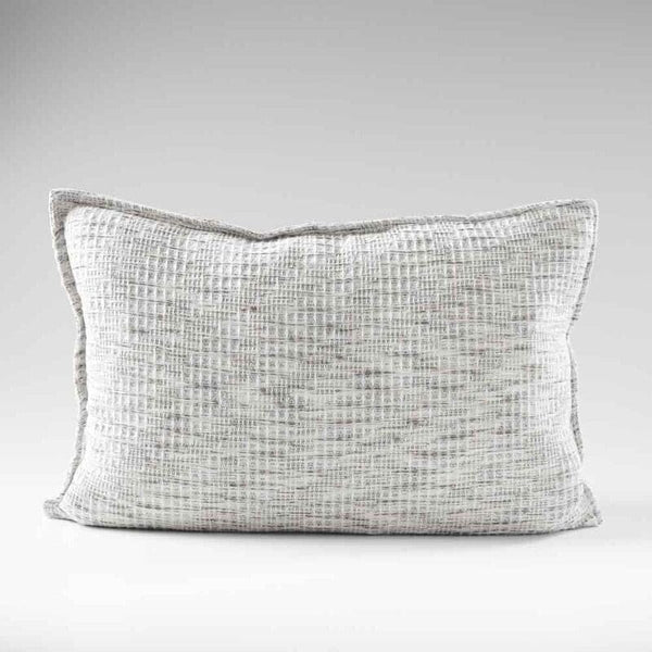 Marmo Feather Insert Cushion in Silver/Grey - 40 x 60cm (Save 20%)