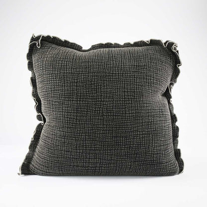 Onda Feather Insert Cushion in Black - 50 x 50cm (Save 23%)