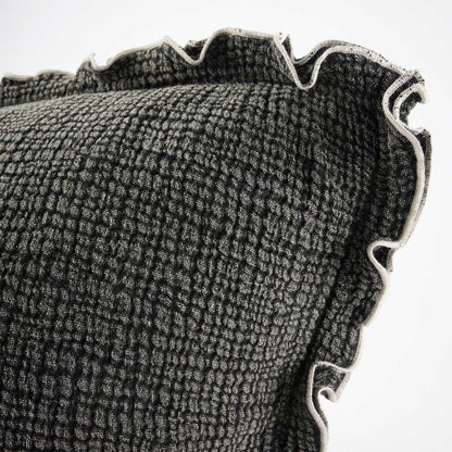 Onda Feather Insert Cushion in Black - 50 x 50cm (Save 23%)