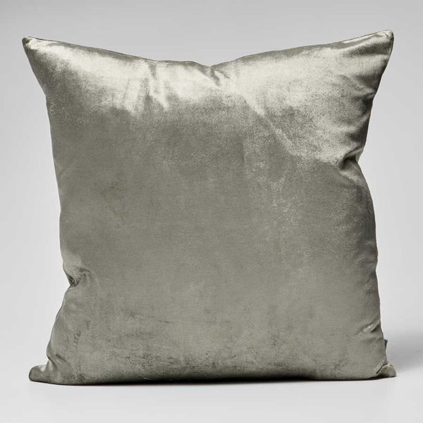 Precious Velvet Feather Insert Cushion in Pewter - 50 x 50cm (Save 20%)