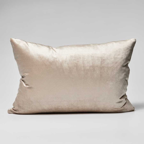 Precious Velvet Feather Insert Cushion in Soft Gold - 40 x 60cm (Save 20%)