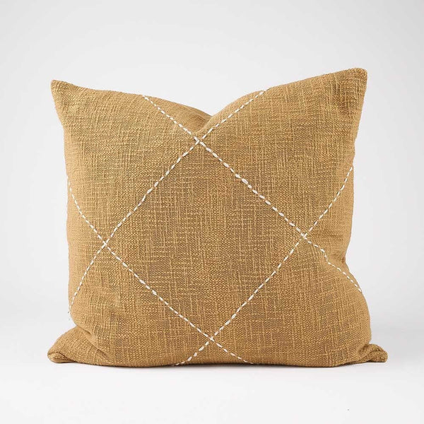 Ravo Cotton Feather Insert Cushion in Camel - 50 x 50cm