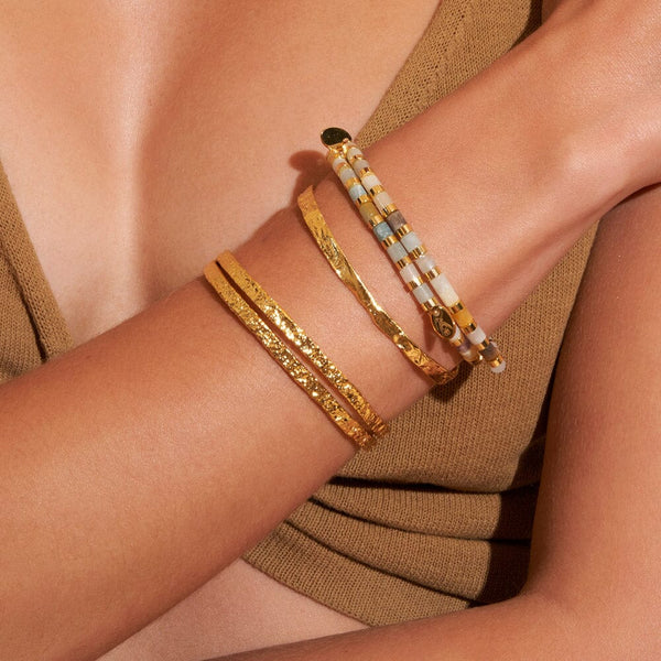 Elodie Gold Cuff Bracelet  - Arms of Eve